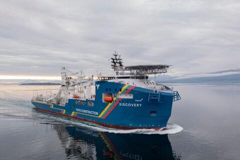 Vi gratulerer Toyo Construction og Vard Langsten med vellykket overlevering